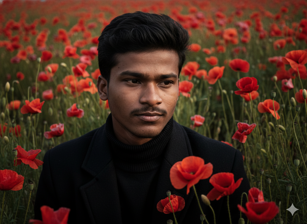 Floral Cinematic Portrait Example